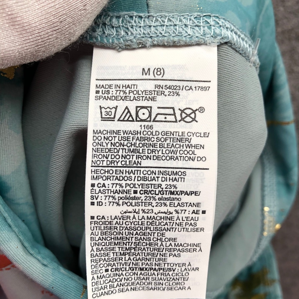 NWT Old Navy PowerSoft 7/8 Leggings Girls 8 (M) Blue Marble High Rise Active - Picture 6 of 10